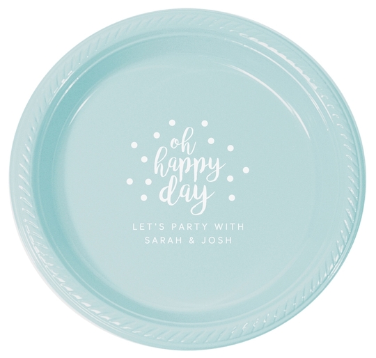 Confetti Dots Oh Happy Day Plastic Plates